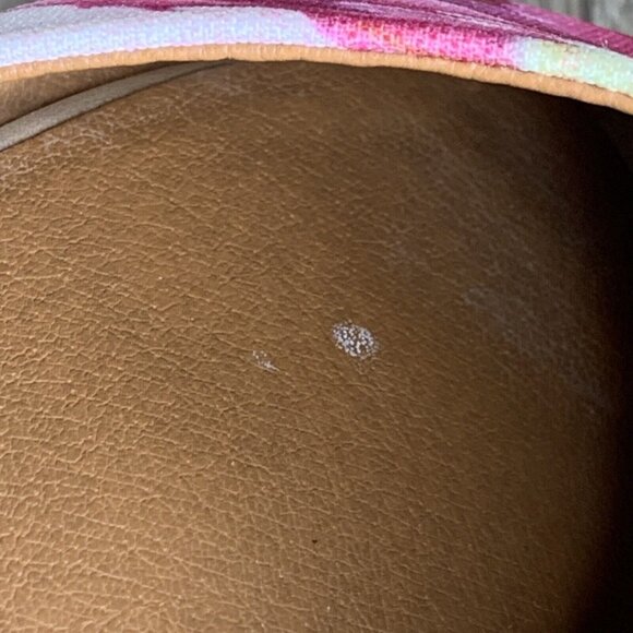 BC Vegan Dress Flat Shoes Women's 7.5 Slip-on Open Toe Floral Print All Man Made - Picture 12 of 16